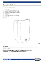 Предварительный просмотр 6 страницы DAPAudio PR-52 Manual