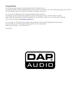 Предварительный просмотр 2 страницы DAPAudio PS-115A Manual