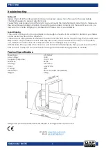 Предварительный просмотр 7 страницы DAPAudio PSB-510M Manual