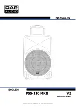 DAPAudio PSS-110 MKII Manual предпросмотр