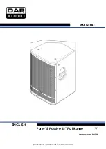 DAPAudio Pure-15 Manual предпросмотр