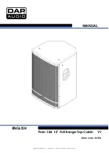 DAPAudio Pure-15A Manual preview