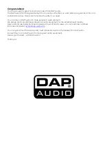 Предварительный просмотр 2 страницы DAPAudio RX-12 Product Manual