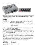 Предварительный просмотр 2 страницы DAPAudio SC-4 User Manual