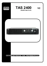 Preview for 1 page of DAPAudio TAS-2400 Manual