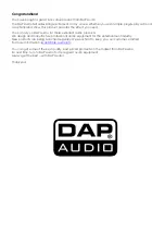 Preview for 2 page of DAPAudio TAS-2400 Manual