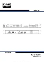 DAPAudio TCD-100BT Manual preview