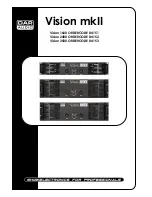 Preview for 1 page of DAPAudio Vision 1600 ORDERCODE D4151 Manual