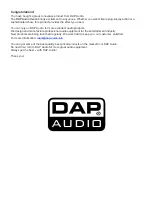 Preview for 2 page of DAPAudio Xenon Manual