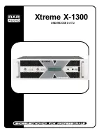 Preview for 1 page of DAPAudio Xtreme X-1300 Product Manual