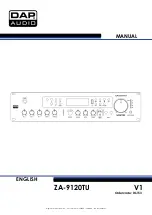 DAPAudio ZA-9120TU Manual preview