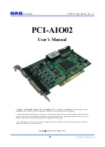 Preview for 1 page of DAQ system PCI-AIO02 User Manual