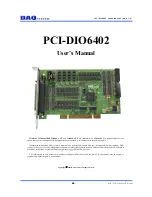 DAQ system PCI-DIO6402 User Manual preview