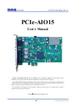 Preview for 1 page of DAQ system PCIe-AIO15 User Manual