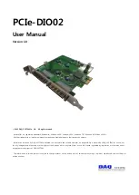 DAQ system PCIe-DIO02 User Manual preview