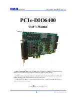 DAQ system PCIe-DIO6400 User Manual preview