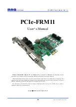 Preview for 1 page of DAQ system PCIe-FRM11 User Manual