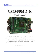 Preview for 1 page of DAQ system USB3-FRM13-K User Manual