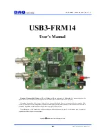 Preview for 1 page of DAQ system USB3-FRM14 User Manual