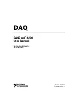 DAQ DAQCard-1200 User Manual preview