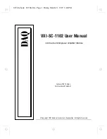 Preview for 1 page of DAQ VXI-SC-1102 User Manual