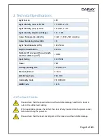 Preview for 6 page of DARAY SL730LW Operating & Installation Manual