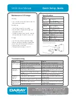 Preview for 2 page of DARAY V406 User Manual