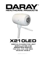 DARAY X210LED Installation And Operating Manual preview