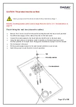 Предварительный просмотр 18 страницы DARAY X740 Operating & Installation Manual