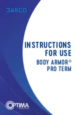 Preview for 1 page of Darco BODY ARMOR PRO TERM Instructions For Use Manual