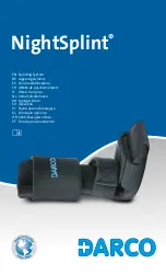 Darco NightSplint Instructions Manual preview