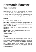 Preview for 3 page of Darkglass Electronics Harmonic Booster User Manual