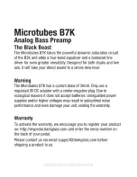 Предварительный просмотр 4 страницы Darkglass Electronics Microtubes B7K User Manual