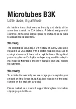 Preview for 3 page of Darkglass MICROTUBES B3K User Manual