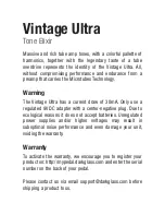 Preview for 3 page of Darkglass vintage ultra User Manual