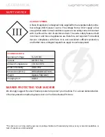 Предварительный просмотр 3 страницы DARKLAB Lightningbolt User Manual