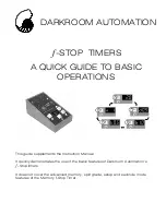 Preview for 1 page of DARKROOM AUTOMATION f-STOP TIMERS Quick Manual