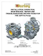 DARLEY ZSP Nstallation, Operation, Maintenance, Repair And Troubleshooting Instructions preview