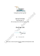 Darling Downs Soaring Club Hornet VH-GKJ Pilot Handling Manual And Conversion Document preview