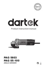 Dartek PAG 5803 Product Instruction Manual preview