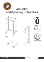 Darwin Fitness DF-CAGE Assembly And Operating Instructions Manual preview