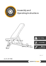 Darwin Fitness DF-FB80 Assembly And Operating Instructions Manual preview