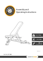 Preview for 1 page of Darwin Fitness FB80 Assembly And Operating Instructions Manual