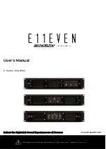 Предварительный просмотр 1 страницы DAS AUDIO E11EVEN SOUND D Series User Manual