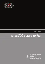 Предварительный просмотр 1 страницы DAS artec 500 series User Manual