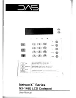 DAS NX-148E LCD Codepad User Manual preview