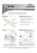 Preview for 1 page of Dascom Tally DP-581 Quick Start Manual