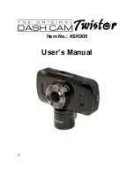 Предварительный просмотр 1 страницы Dash Cam Twister 4SK909 User Manual