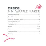 Preview for 3 page of Dash Dreidel DMWD001 Instruction Manual And Recipe Manual