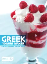 Dash GREEK YOGURT MAKER DGY001 Instruction Manual & Recipe Manual preview